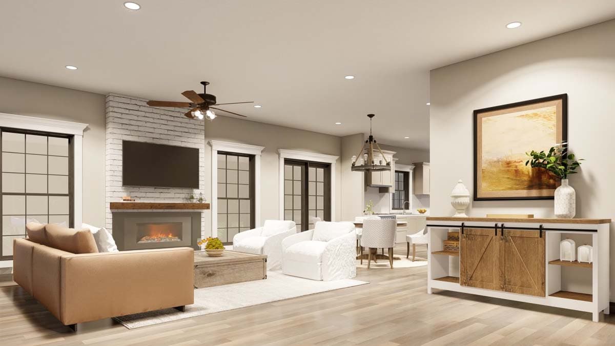 Plan 70568MK: Two-Story House Plan With Large Front Porch - Image #6 - Country, Farmhouse, Low Country, Southern, Traditional