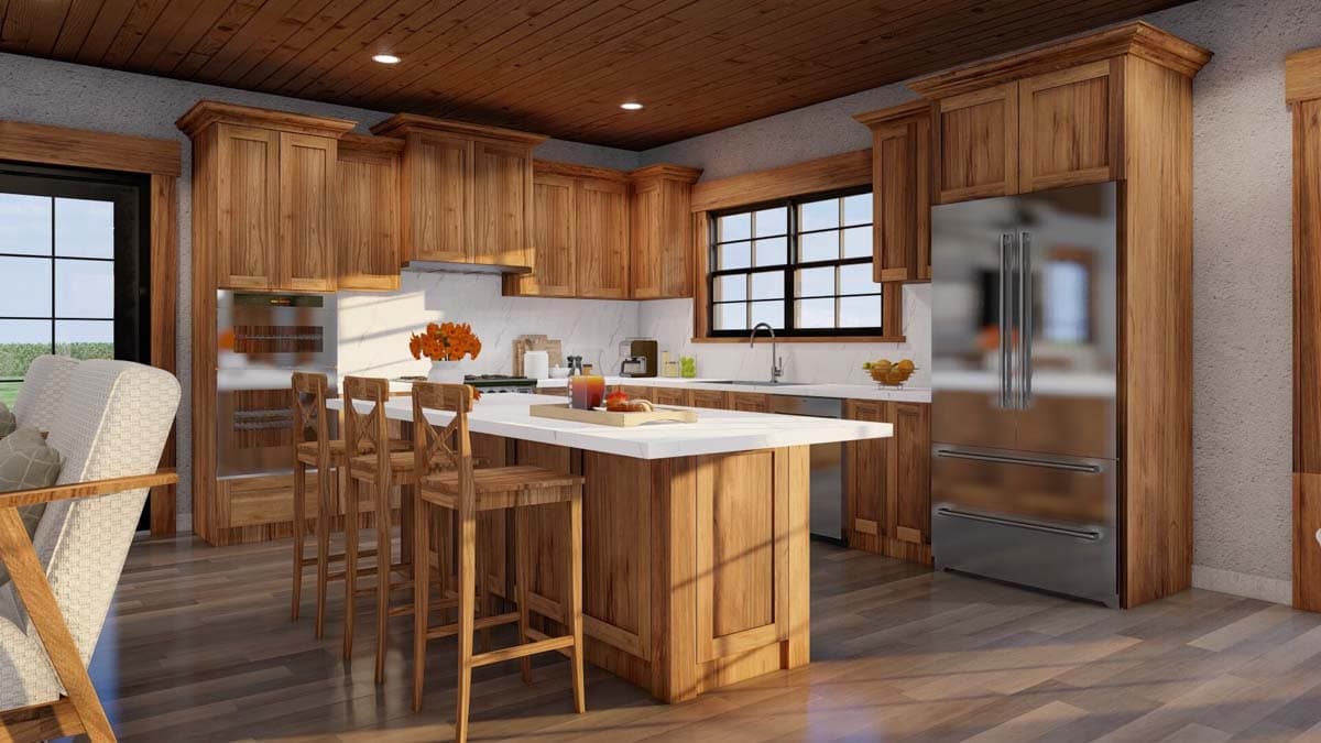 Plan 60701ND: Rustic 2-Bed Home Plan with Walkout Basement - 1766 Sq Ft - Image #10 - Cottage, Country, Mountain, Rustic, Southern, Vacation