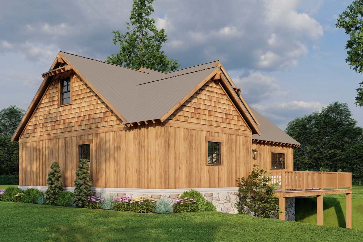 Plan 60701ND: Rustic 2-Bed Home Plan with Walkout Basement - 1766 Sq Ft - Image #16 - Cottage, Country, Mountain, Rustic, Southern, Vacation