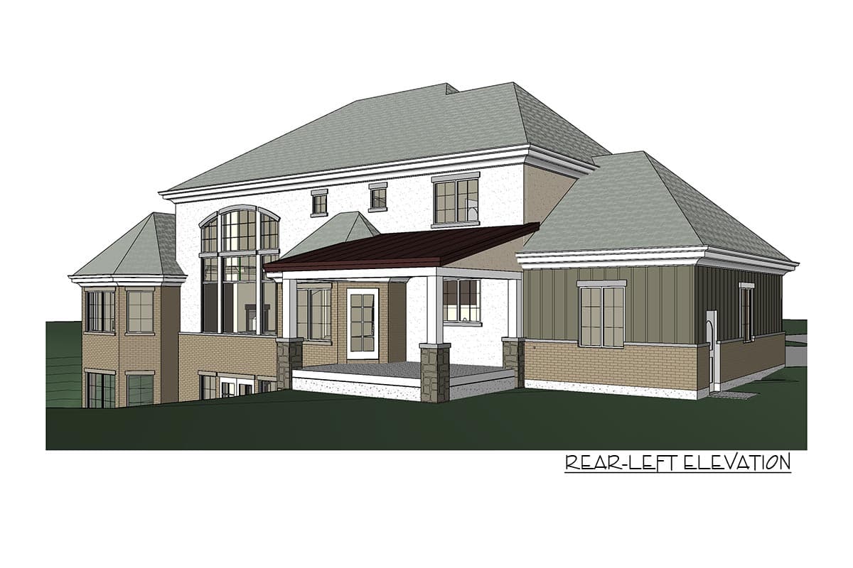 Plan 290082IY: Classic Traditional House Plan with Up to Eight Bedrooms - Image #5 - European, Traditional