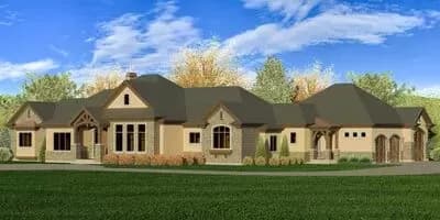 Expandable European House Plan