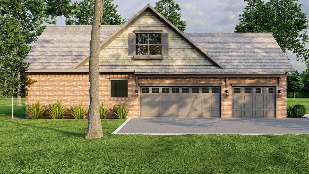 Plan 60703ND: Country Classic With Two Bonus Rooms Upstairs - 2245 Sq Ft - Image #4 - Country, Farmhouse, Southern, Traditional