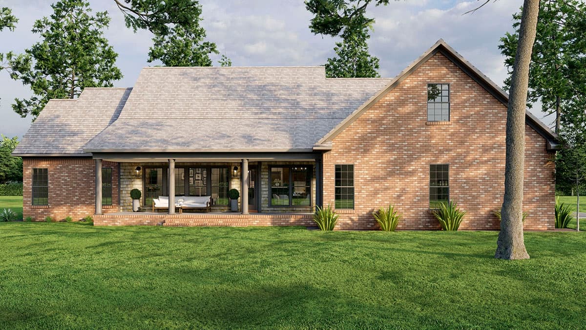 Plan 60703ND: Country Classic With Two Bonus Rooms Upstairs - 2245 Sq Ft - Image #6 - Country, Farmhouse, Southern, Traditional