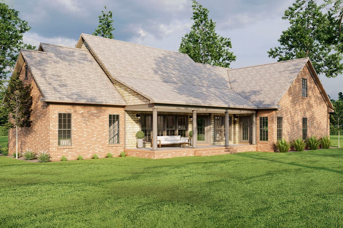 Plan 60703ND: Country Classic With Two Bonus Rooms Upstairs - 2245 Sq Ft - Image #7 - Country, Farmhouse, Southern, Traditional