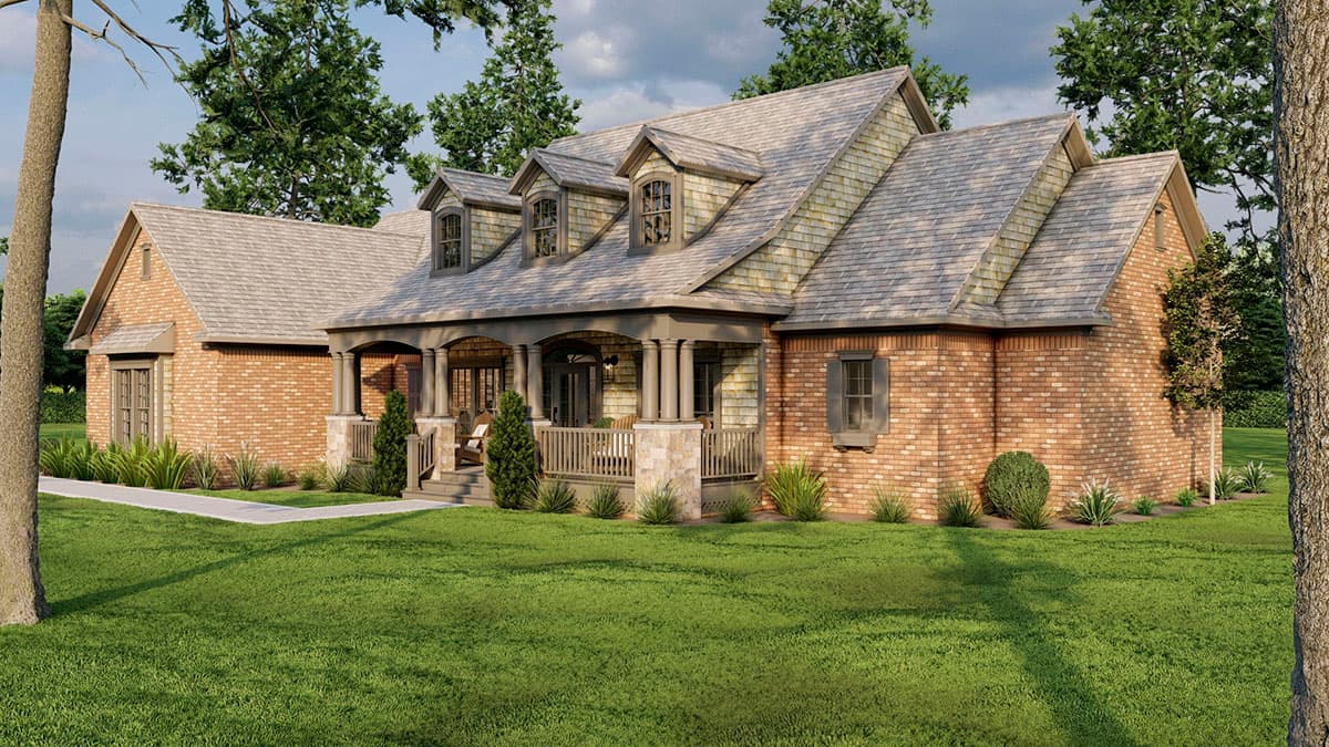 Plan 60703ND: Country Classic With Two Bonus Rooms Upstairs - 2245 Sq Ft - Image #9 - Country, Farmhouse, Southern, Traditional