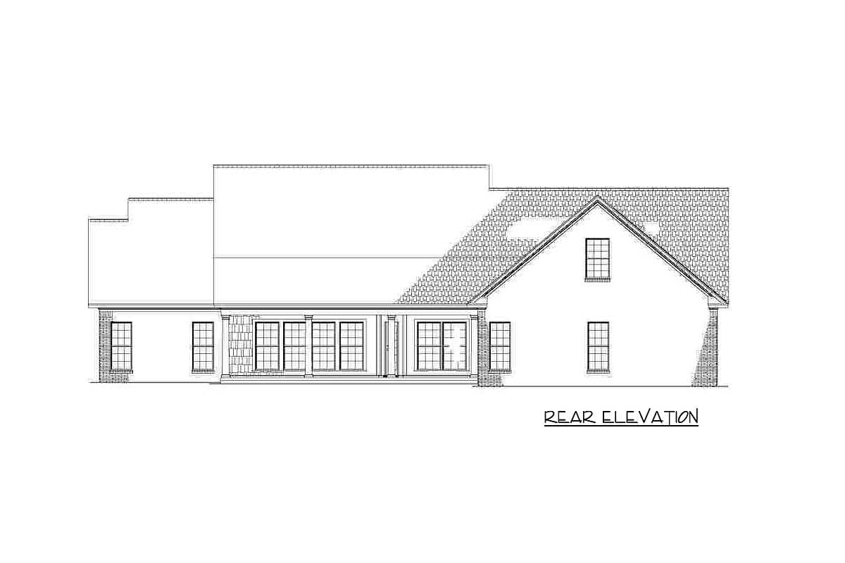 Plan 60703ND: Country Classic With Two Bonus Rooms Upstairs - 2245 Sq Ft - Image #18 - Country, Farmhouse, Southern, Traditional