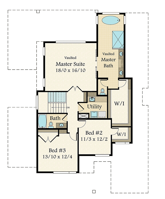 Plan 85223MS: Modern House Plan With Finished Lower Level - Floor Plan - 2nd Floor - Modern, Northwest, Prairie