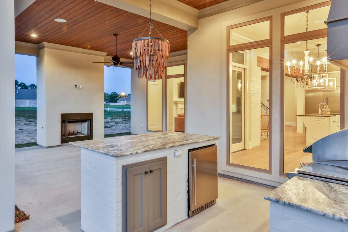 Plan 860016MCD: Southern Beauty With Outdoor Kitchen And Fireplace On Covered Rear Porch - Image #21 - Acadian, Coastal, European, Florida-Style, Louisiana-Style, Southern, Transitional