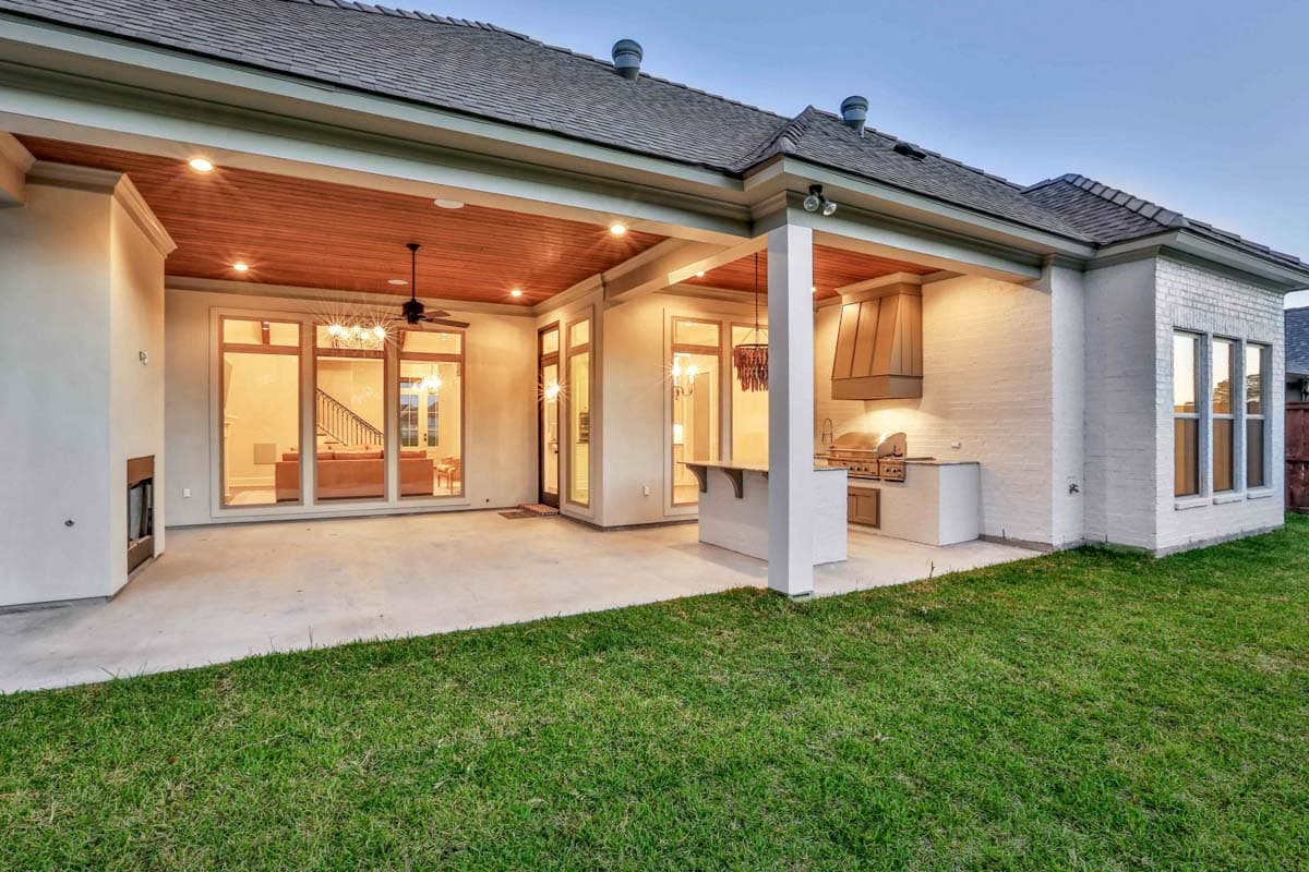 Plan 860016MCD: Southern Beauty With Outdoor Kitchen And Fireplace On Covered Rear Porch - Image #19 - Acadian, Coastal, European, Florida-Style, Louisiana-Style, Southern, Transitional