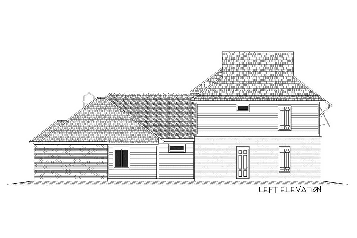Plan 860016MCD: Southern Beauty With Outdoor Kitchen And Fireplace On Covered Rear Porch - Image #32 - Acadian, Coastal, European, Florida-Style, Louisiana-Style, Southern, Transitional