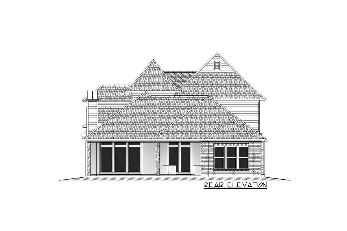Plan 860016MCD: Southern Beauty With Outdoor Kitchen And Fireplace On Covered Rear Porch - Image #33 - Acadian, Coastal, European, Florida-Style, Louisiana-Style, Southern, Transitional