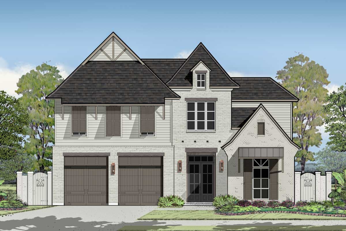 Plan 860016MCD: Southern Beauty With Outdoor Kitchen And Fireplace On Covered Rear Porch - Image #30 - Acadian, Coastal, European, Florida-Style, Louisiana-Style, Southern, Transitional
