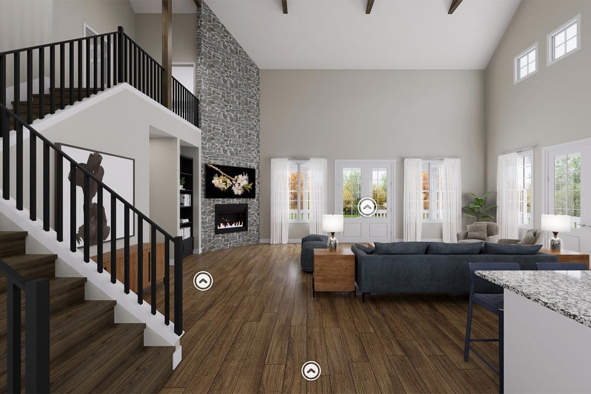 Plan 68505VR: Expanded 3-Bed Modern Farmhouse House Plan - 2095 Sq Ft - Virtual Tour Cover Image - Country, Craftsman, Farmhouse, Mountain, Rustic