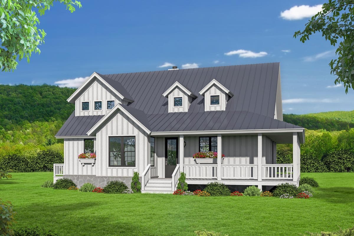 Plan 68505VR: Expanded 3-Bed Modern Farmhouse House Plan - 2095 Sq Ft - Image #23 - Country, Craftsman, Farmhouse, Mountain, Rustic