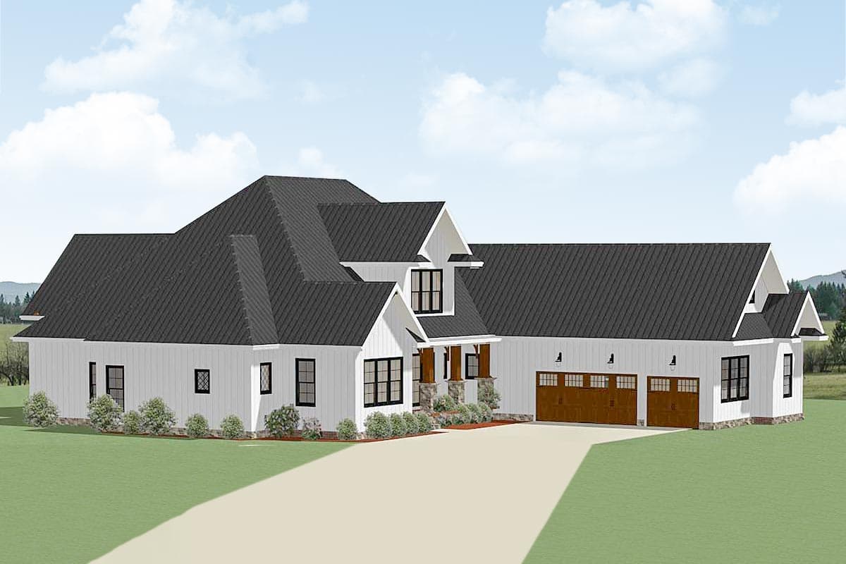 Plan 46325LA: Country Craftsman House Plan With Optional Second Floor - 3237 Sq Ft - Image #8 - Country, Craftsman, Traditional