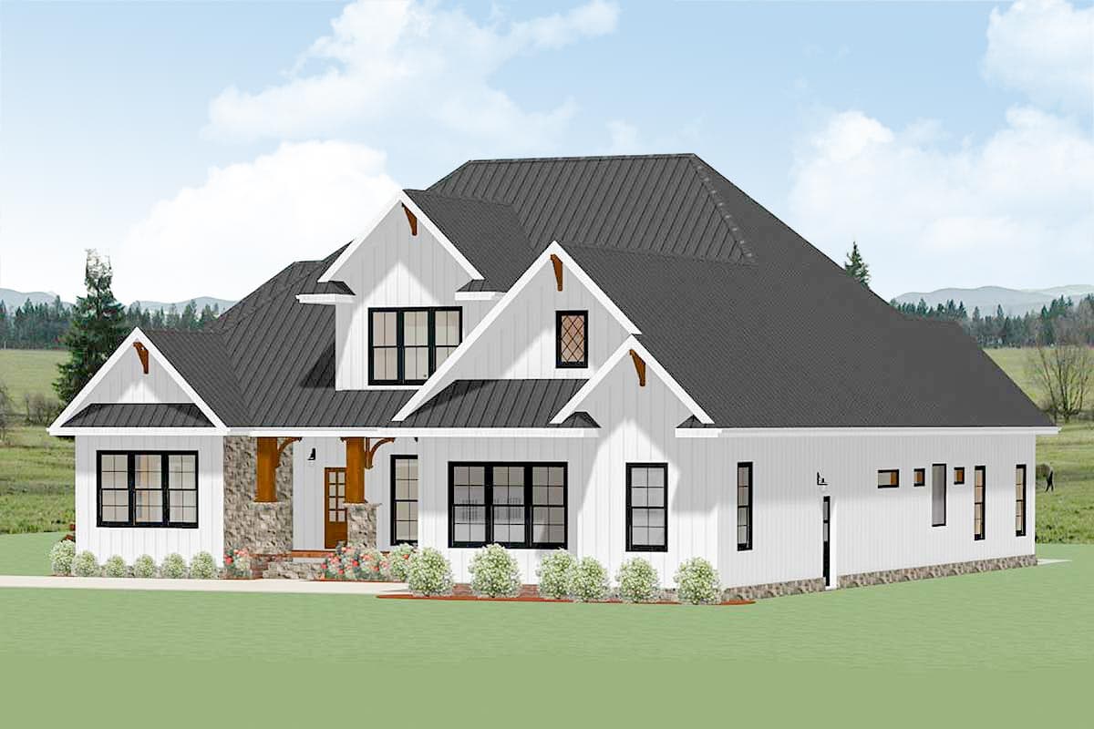 Plan 46325LA: Country Craftsman House Plan With Optional Second Floor - 3237 Sq Ft - Image #10 - Country, Craftsman, Traditional