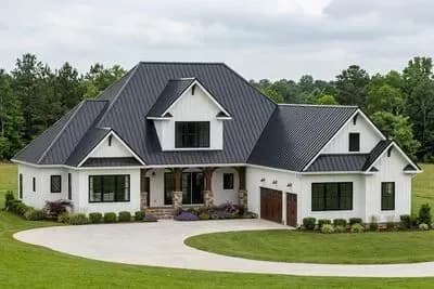 Country Craftsman House Plan With Optional Second Floor - 3237 Sq Ft