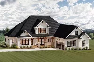 Country Craftsman House Plan With Optional Second Floor - 3237 Sq Ft