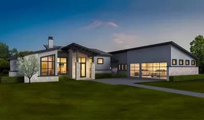 Contemporary Ranch Home With In-Law Apartment