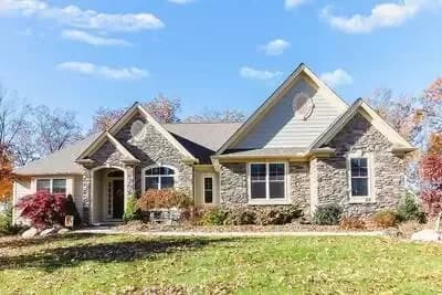 Lovely Ranch House Plan with Stone Accents