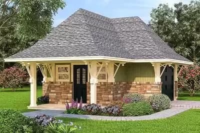 288 Square Foot Detached Garage With Workshop And Storage