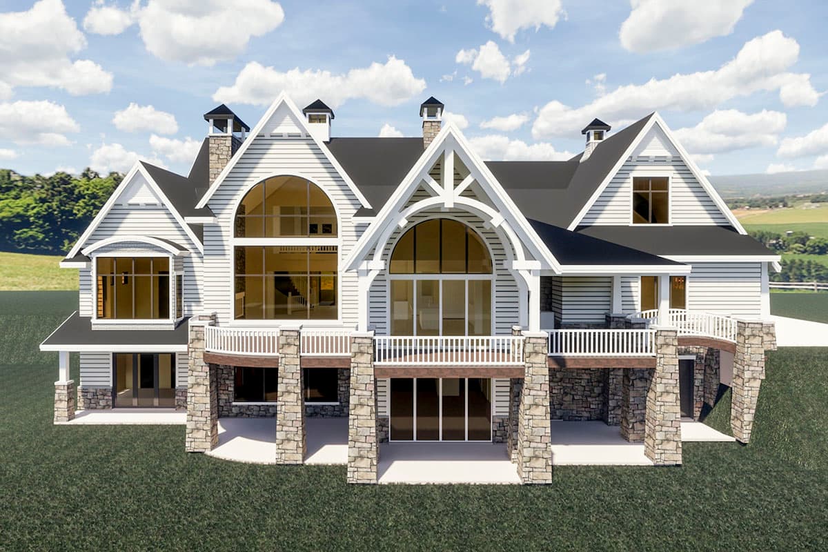 Plan 290085IY: Modern Farmhouse With Dramatic Views To The Rear - 5472 Sq Ft - Image #6 - Country, Craftsman, Farmhouse, New American