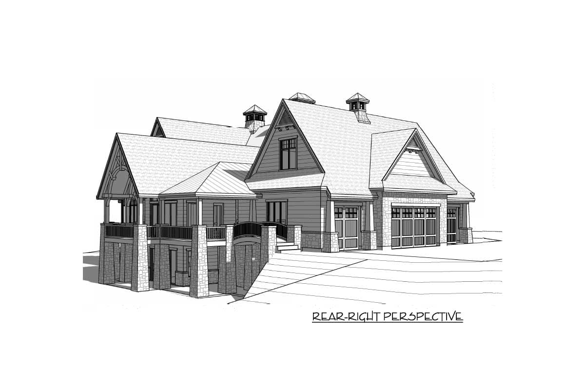 Plan 290085IY: Modern Farmhouse With Dramatic Views To The Rear - 5472 Sq Ft - Image #10 - Country, Craftsman, Farmhouse, New American
