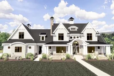 Modern Farmhouse With Dramatic Views To The Rear - 5472 Sq Ft