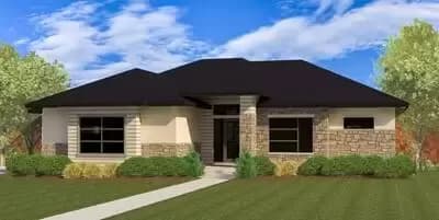 Prairie Style House Plan with Finished Lower Level