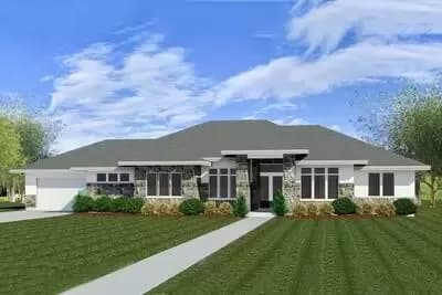 Prairie Modern House Plan