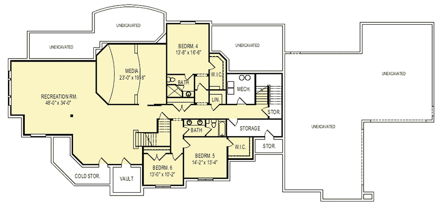 Plan 290091IY: Unique Multi-Generation House Plan - Floor Plan - Optional Lower Level - European, Traditional
