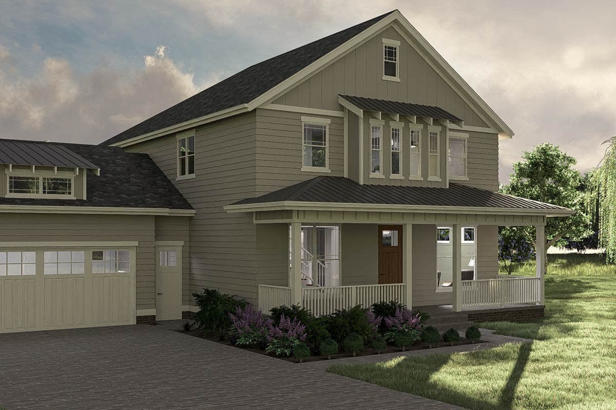 Plan 62715DJ: 2-Story Modern Farmhouse Plan With Front Porch and Rear Covered Patio - 3516 Sq Ft - Image #15 - Country, Farmhouse, Southern, Traditional