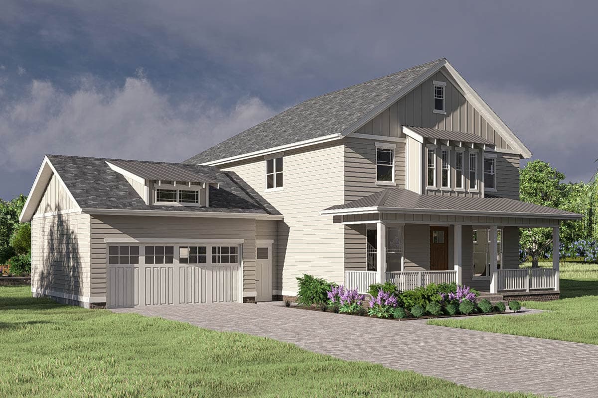 Plan 62715DJ: 2-Story Modern Farmhouse Plan With Front Porch and Rear Covered Patio - 3516 Sq Ft - Image #17 - Country, Farmhouse, Southern, Traditional