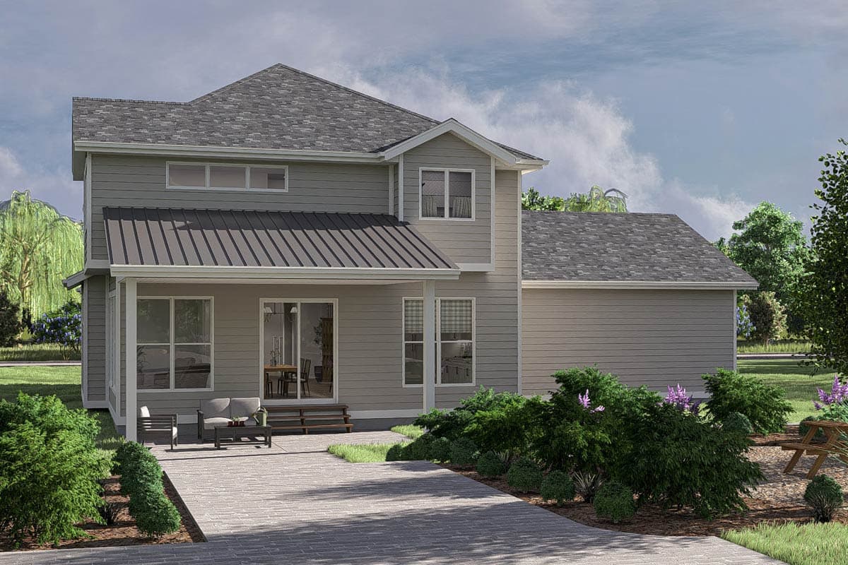 Plan 62715DJ: 2-Story Modern Farmhouse Plan With Front Porch and Rear Covered Patio - 3516 Sq Ft - Image #19 - Country, Farmhouse, Southern, Traditional