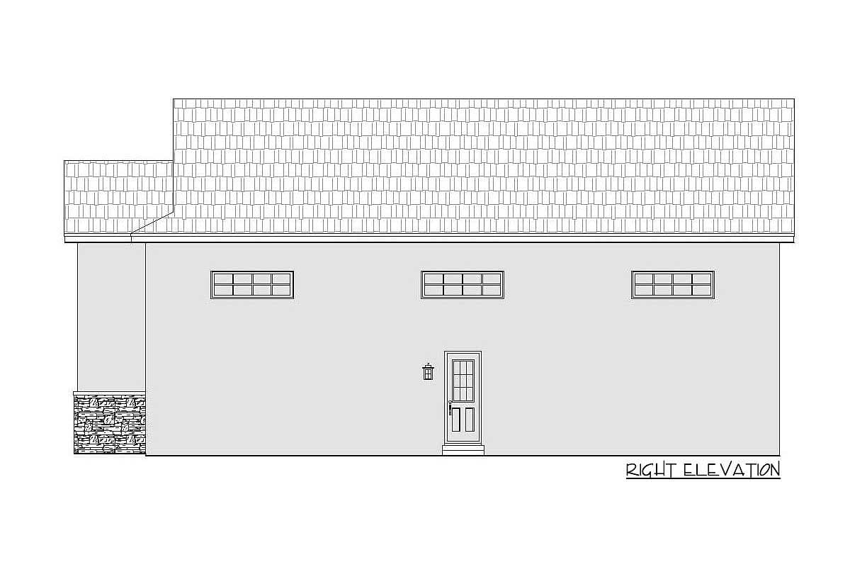 Plan 68506VR: Lift-Friendly RV Garage with High Ceilings - Image #5 - Traditional
