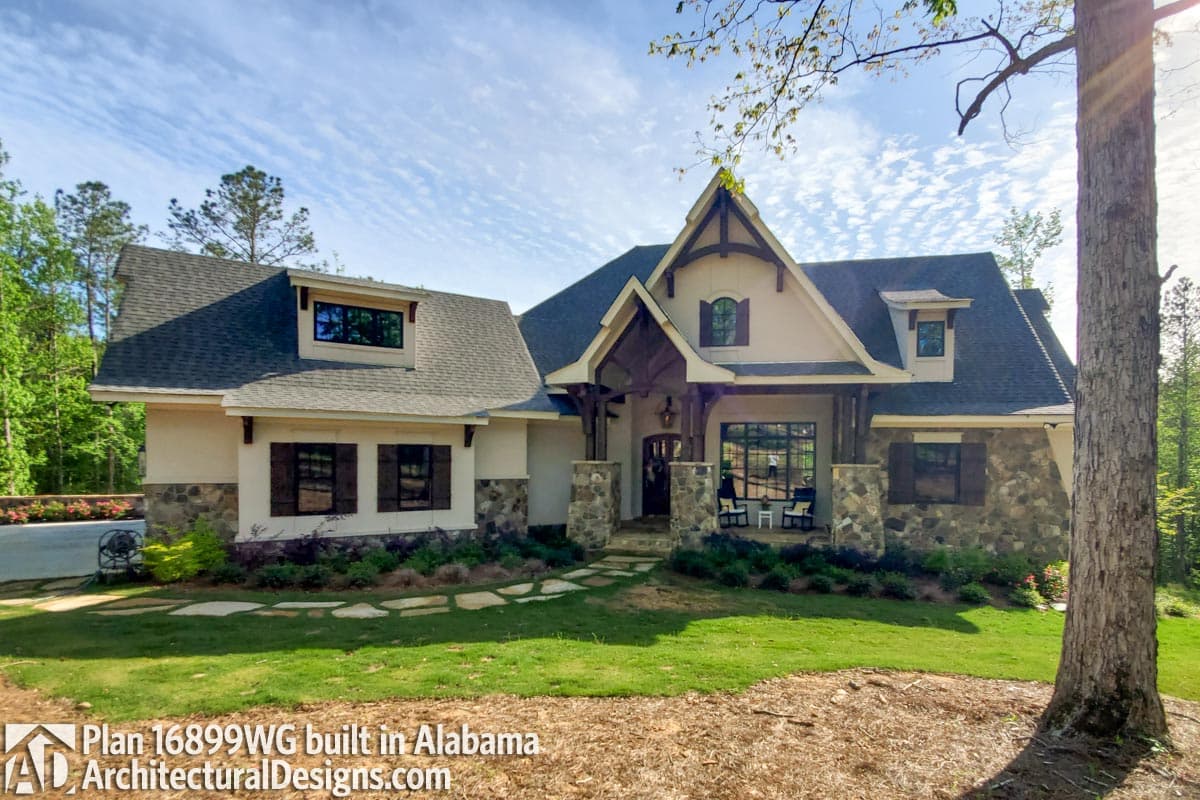 build gallery item - House Plan 16899WG comes to life in Alabama