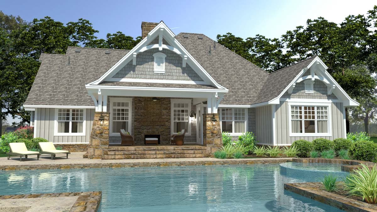 Plan 16899WG: Country Craftsman with Bonus Over Garage - Image #10 - Country, Craftsman, European, New American, Northwest