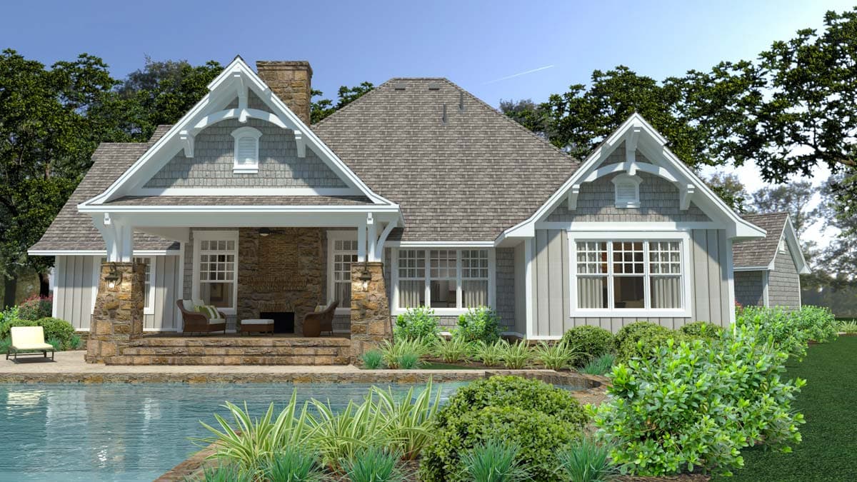 Plan 16899WG: Country Craftsman with Bonus Over Garage - Image #9 - Country, Craftsman, European, New American, Northwest