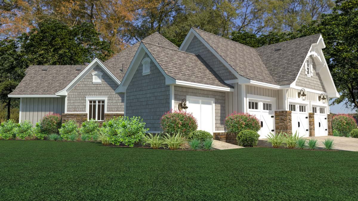 Plan 16899WG: Country Craftsman with Bonus Over Garage - Image #6 - Country, Craftsman, European, New American, Northwest