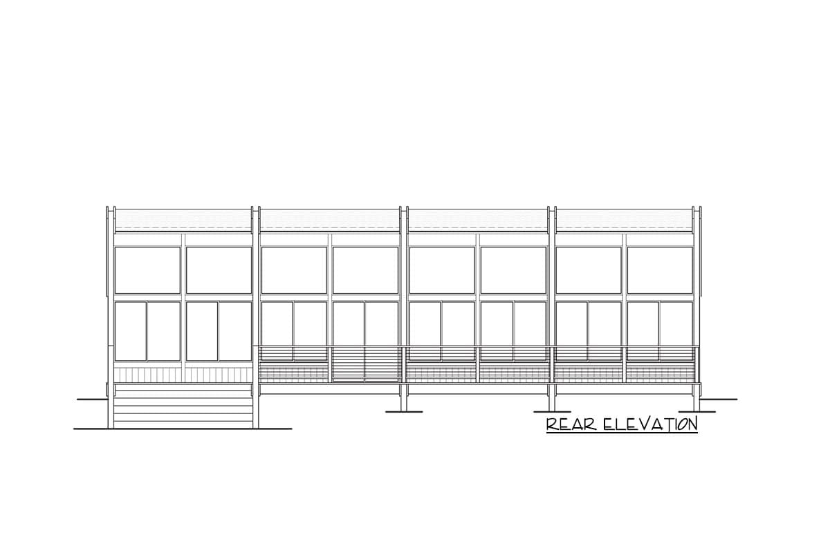 Plan 737003LVL: Contemporary House Plan with Panoramic Views - Image #4 - Beach, Coastal, Contemporary, Mid Century Modern, Modern, Mountain, Vacation