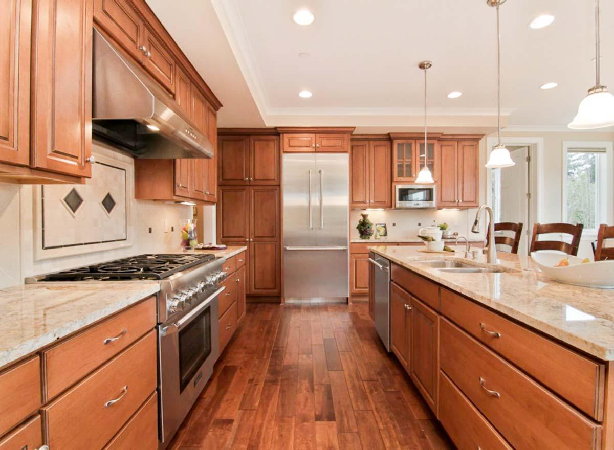 Plan 23719JD: Three Level Traditional House Plan with 4 Car Tandem Garage - Image #5 - Northwest, Shingle, Traditional