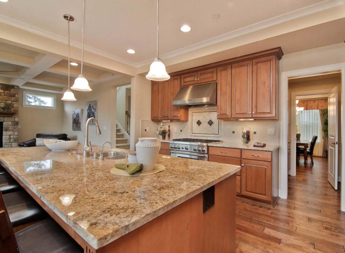 Plan 23719JD: Three Level Traditional House Plan with 4 Car Tandem Garage - Image #4 - Northwest, Shingle, Traditional