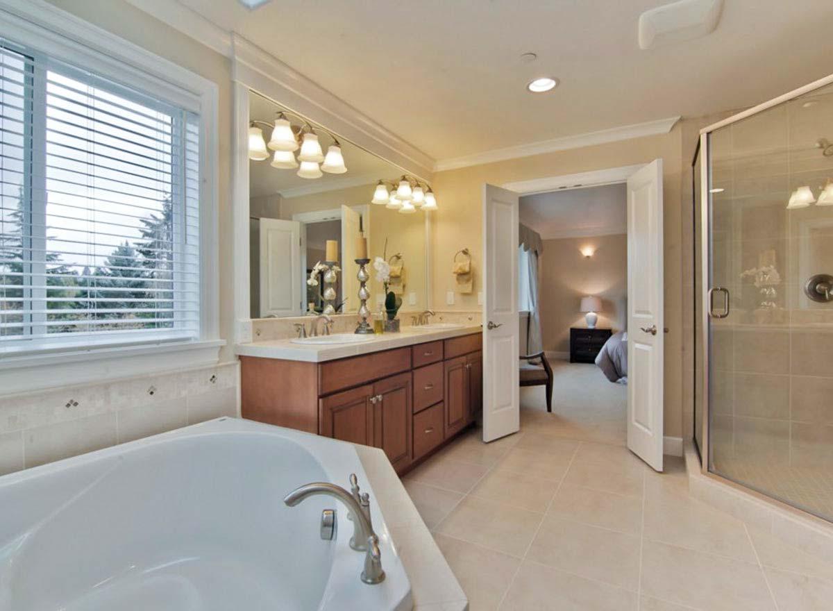 Plan 23719JD: Three Level Traditional House Plan with 4 Car Tandem Garage - Image #10 - Northwest, Shingle, Traditional