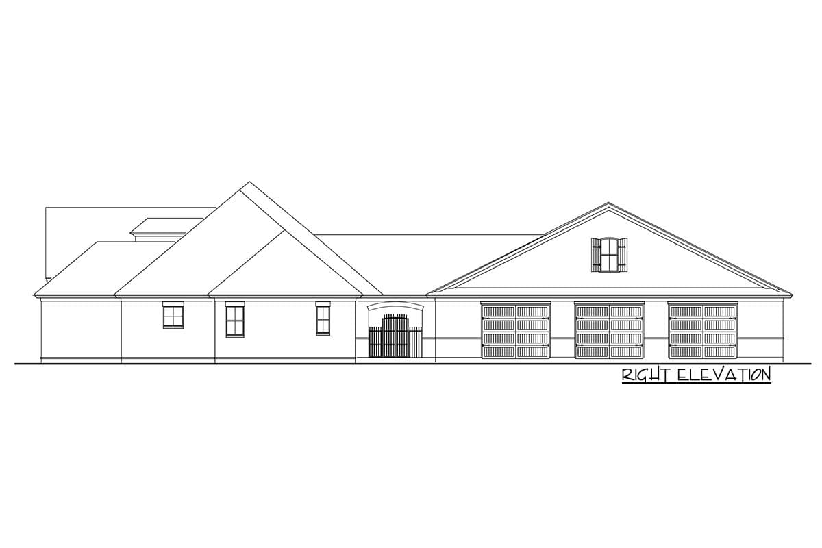 Plan 62142V: Southern Country Ranch Home Plan With Poolhouse - Image #19 - Country, Ranch, Southern, Traditional