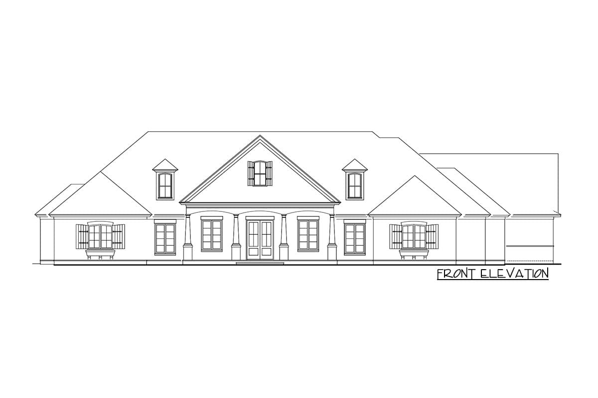 Plan 62142V: Southern Country Ranch Home Plan With Poolhouse - Image #16 - Country, Ranch, Southern, Traditional