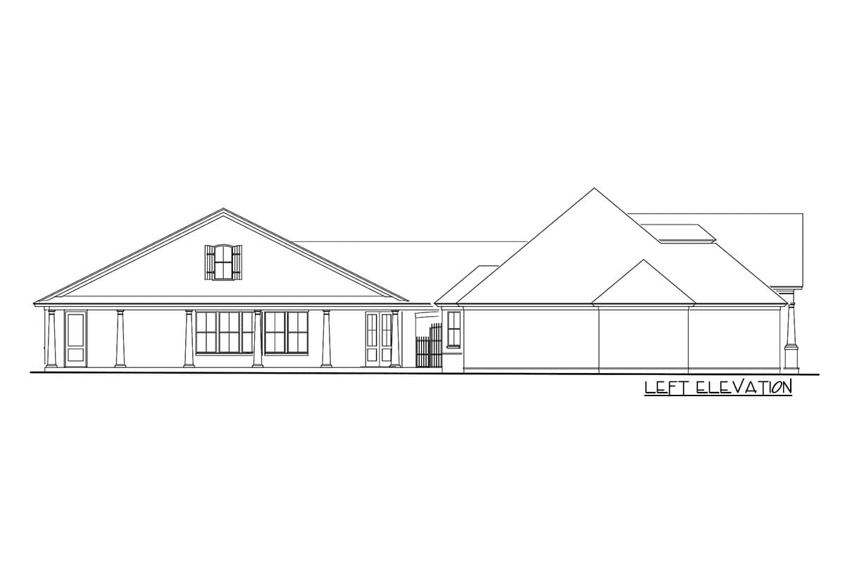 Plan 62142V: Southern Country Ranch Home Plan With Poolhouse - Image #17 - Country, Ranch, Southern, Traditional