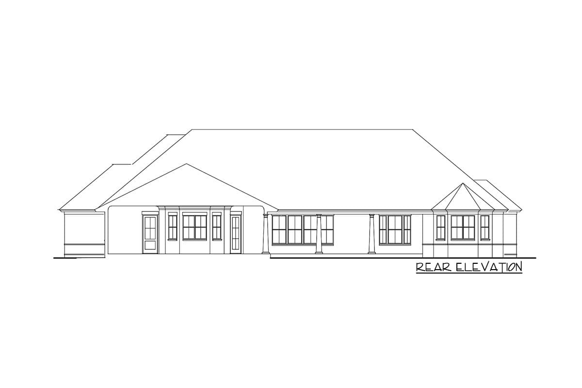 Plan 62142V: Southern Country Ranch Home Plan With Poolhouse - Image #18 - Country, Ranch, Southern, Traditional