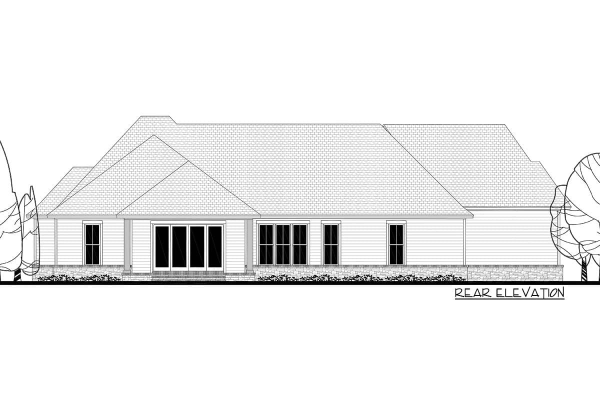 Plan 51774HZ: Contemporary Craftsman Plan with Bonus Room Over The Garage - Image #5 - Country, Craftsman, New American, Traditional
