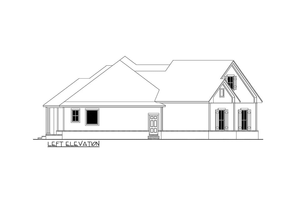 Plan 51774HZ: Contemporary Craftsman Plan with Bonus Room Over The Garage - Image #7 - Country, Craftsman, New American, Traditional