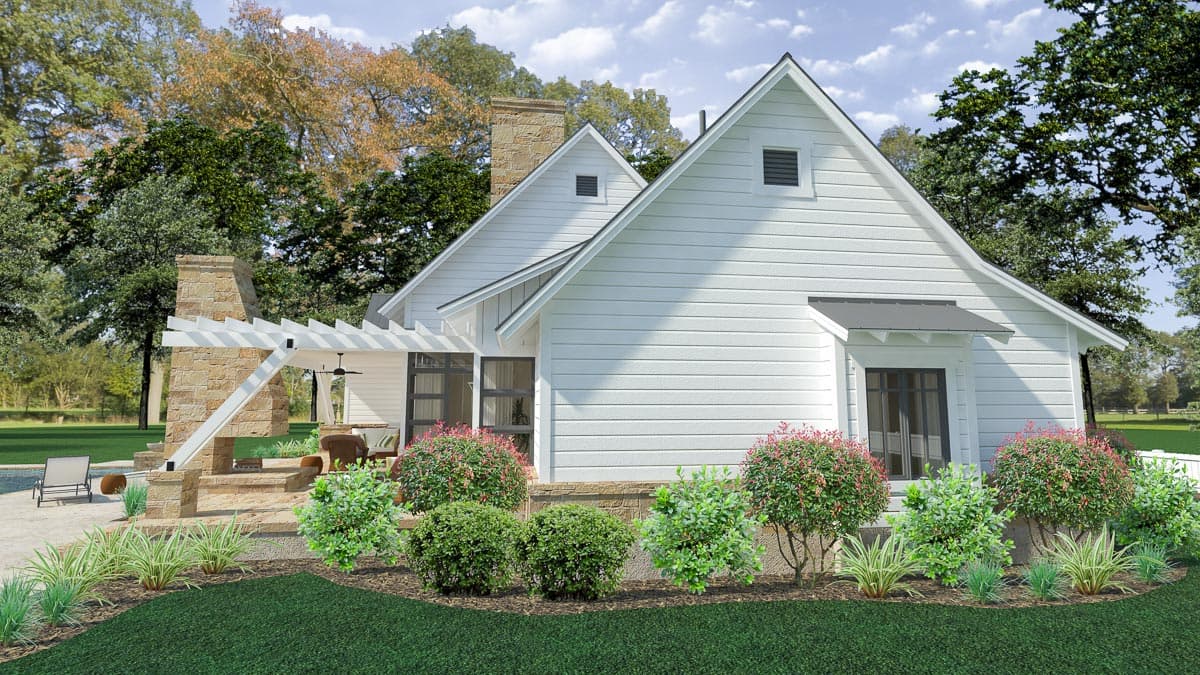 Plan 16900WG: Modern Farmhouse with Split Bedroom Layout and Outdoor Fireplace - 2393 Sq Ft - Image #5 - Country, Farmhouse, Modern Farmhouse, New American